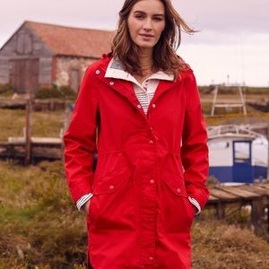 Joules Loxely Longline Waterproof Plum Jkt 🧥